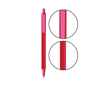 Red BIC® Clic Stic® Pen - Red With Pink