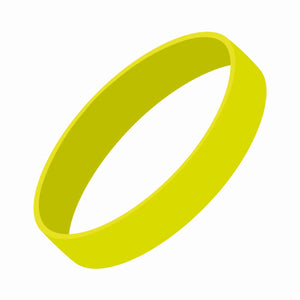 Silicone Wrist Bands- Debossed - CM2050_DEB - Yellow