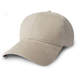 Constructed Mid Weight Brushed Cotton Twill Cap - Khaki