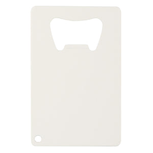 Credit Card Shaped Bottle Opener - White