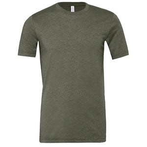 Bella + Canvas Unisex Heather CVC T-Shirt - Hthr Miltary Grn