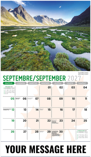 Scenes of Canada (Bilingual) - 2027 Promotional Calendar