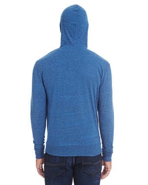 Threadfast Unisex Triblend Full-Zip Light Hoodie