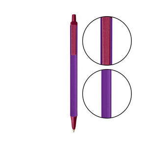 Purple BIC® Clic Stic® Pen - Purple With Burgundy