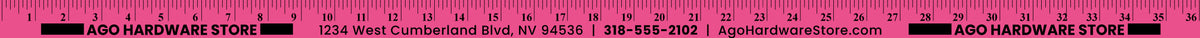 5/32" Fluorescent Enameled Yardsticks - Fluorescent Pink