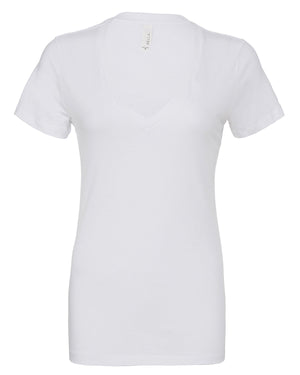 Bella + Canvas Ladies' Jersey Short-Sleeve Deep V-Neck T-Shirt