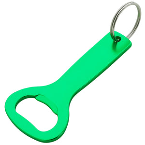 Aluminum Bottle Opener Key Ring - Green