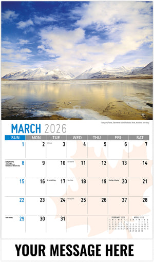 Scenes of Canada - 2026 Promotional Calendar