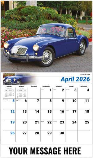 Classic Cars - 2026 Promotional Calendar