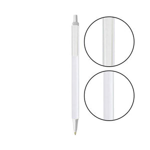 White BIC® Clic Stic® Pen - White With Clear