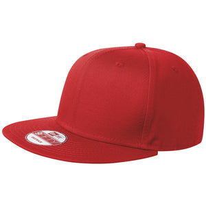 NEW ERA® Scarlet Red Flat Bill Snapback Cap