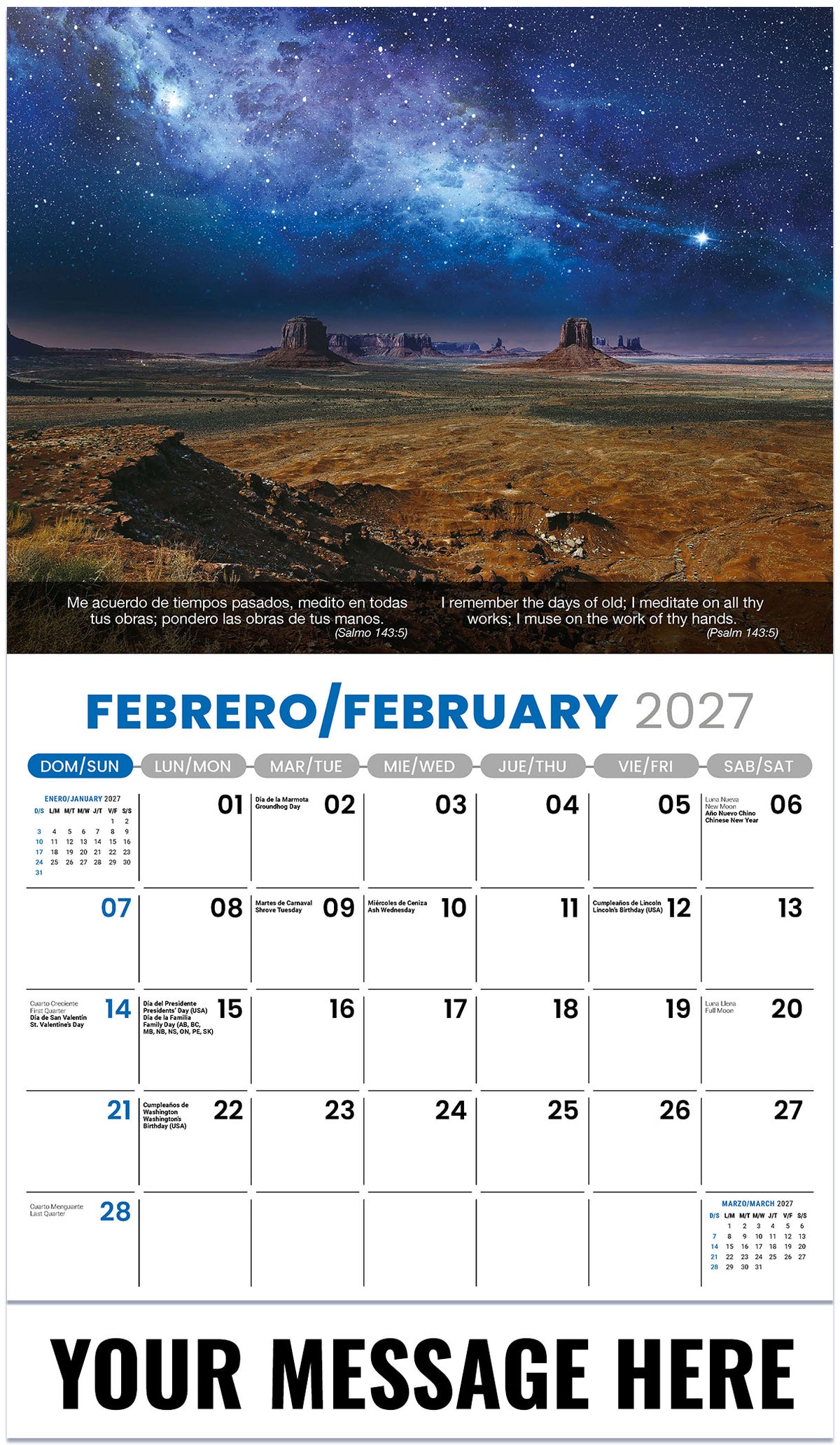 Faith Passages (Bilingual) - 2027 Promotional Calendar