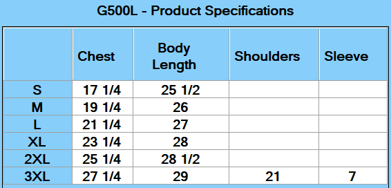 Gildan Women's Heavy Cotton™ T-Shirt - Specs