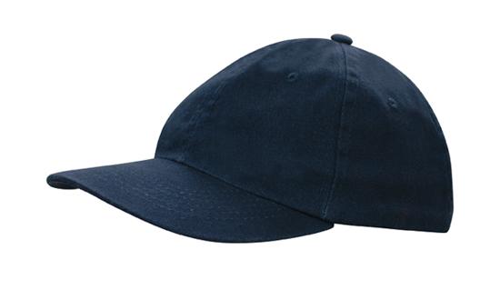 6 Panel US Washed Chino Twill Cap - Navy