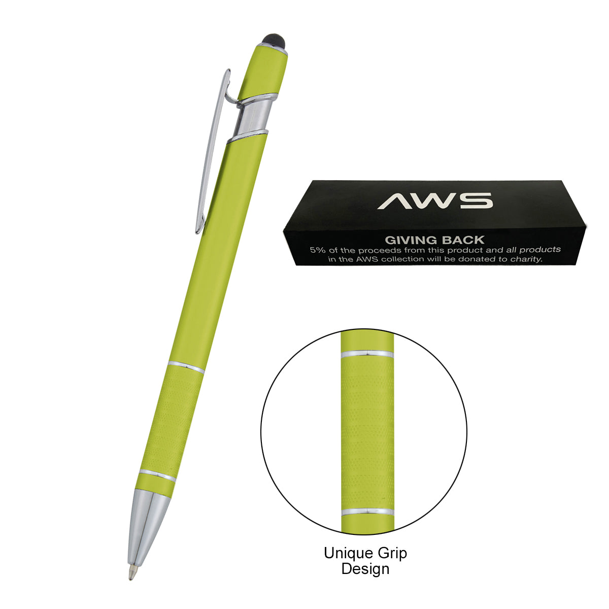 Aws Varsi Incline Stylus Pen - Lime