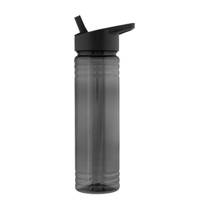 24 Oz. Ricky rPET Bottle - Translucent Charcoal