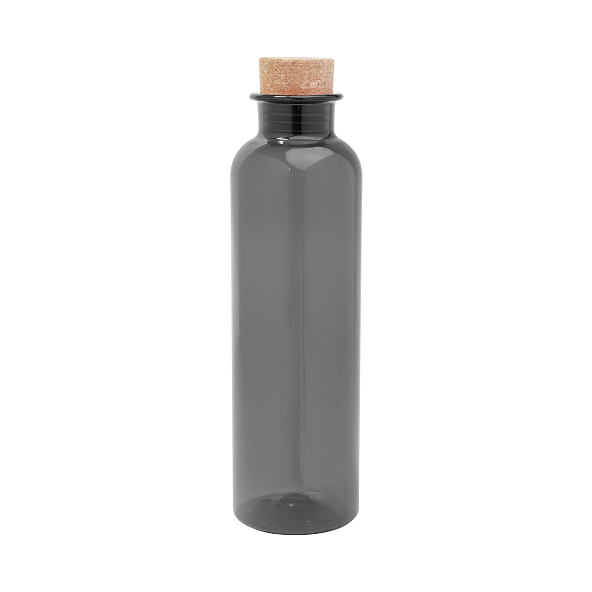22 Oz. Maddie rPET Bottle With Cork Lid - Translucent Black