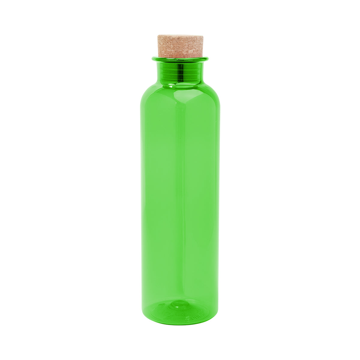 22 Oz. Maddie rPET Bottle With Cork Lid - Translucent Lime