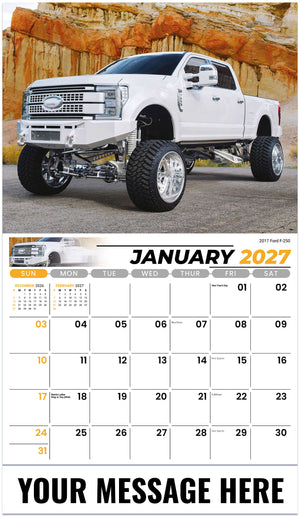 Pumped-Up Pickups - 2027 Promotional Calendar