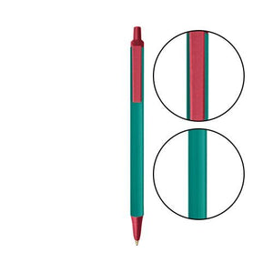 Teal BIC® Clic Stic® Pen - Teal With Metallic Red