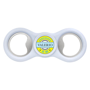 Fun Spinner Bottle Opener - White