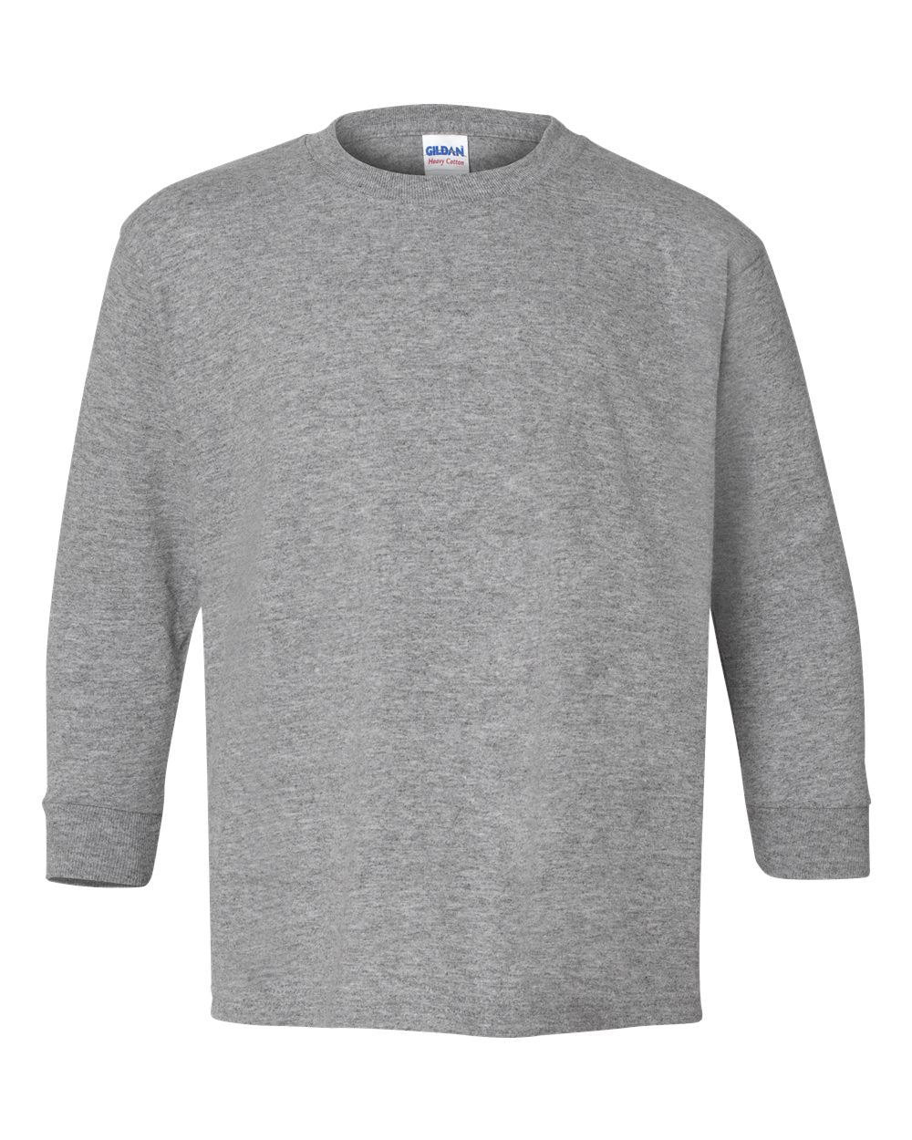 Gildan Youth Heavy Cotton™ Long-Sleeve T-Shirt - Sport Grey