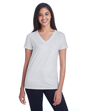 Threadfast Ladies' Liquid Jersey V-Neck T-Shirt