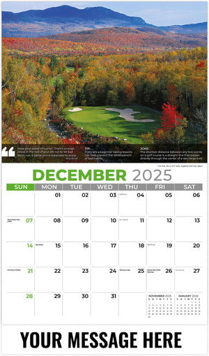 Golf Tips - 2026 Promotional Calendar