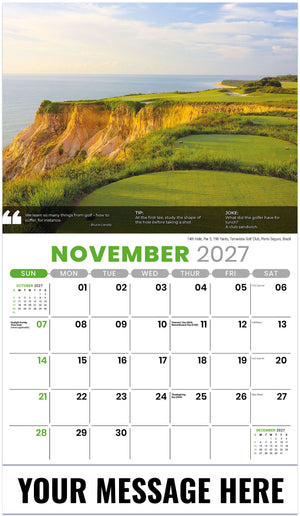 Golf Tips - 2027 Promotional Calendar