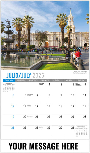 Beauty of Latin America (Bilingual) - 2026 Promotional Calendar