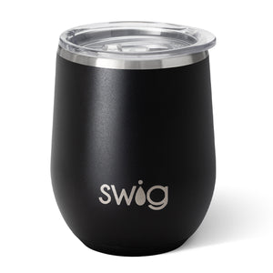 12 Oz. Swig Life™ Stemless Wine Tumbler - Black