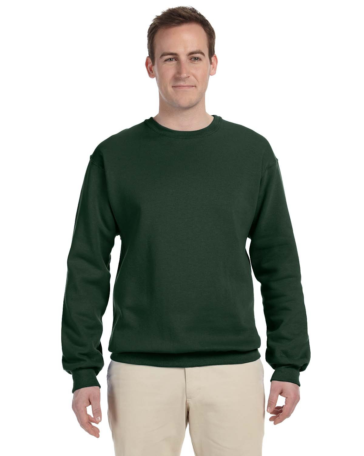 JERZEES Adult NuBlend® Fleece Crew - Forest Green