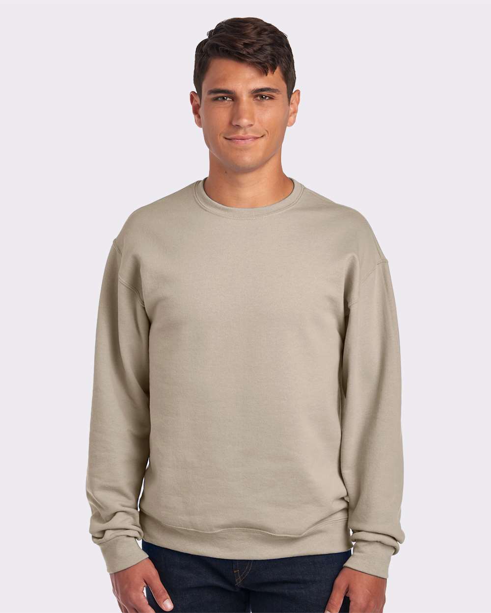 JERZEES Adult NuBlend® Fleece Crew - Sandstone