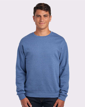 JERZEES Adult NuBlend® Fleece Crew - Vintage Heather Blue