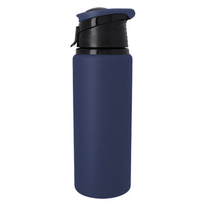 24 Oz. Velvet Touch Aluminum Bottle - Navy Blue