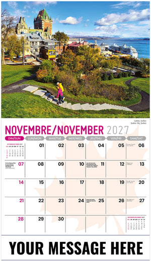 Scenes of Canada (Bilingual) - 2027 Promotional Calendar