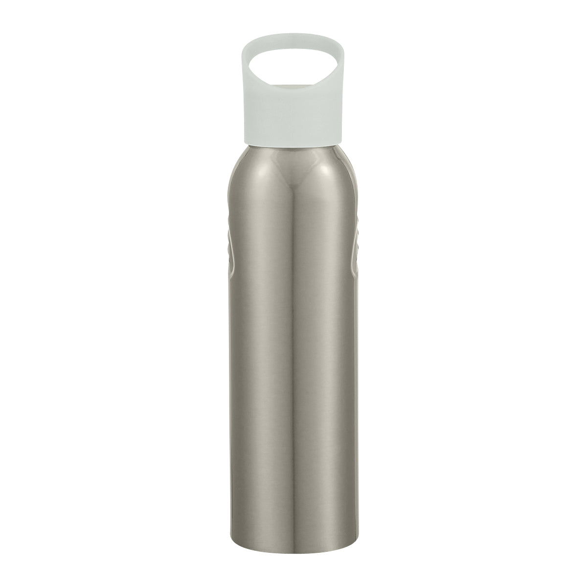 20 Oz. Aluminum Sports Bottle - Silver With Gray