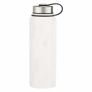 40 Oz. Invigorate Stainless Steel Bottle - White