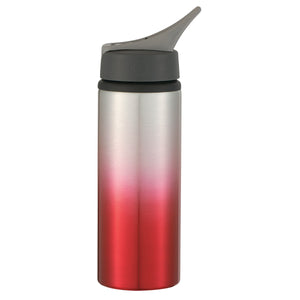 25 Oz. Aluminum Ozona Tumbler - Silver With Red