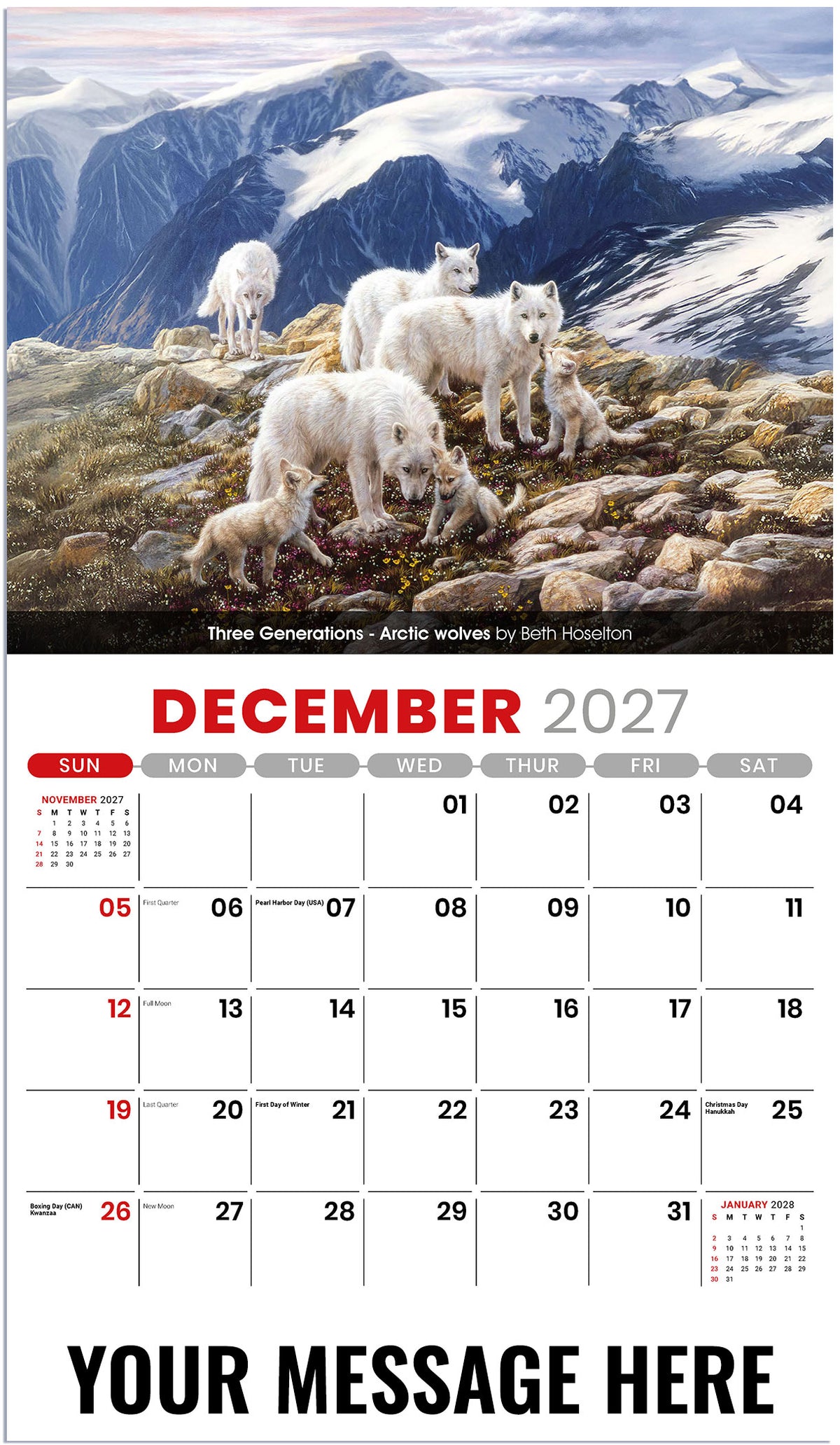 Wildlife Portraits - 2027 Promotional Calendar