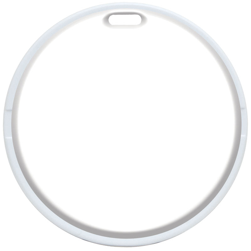 Round Golf Bag Tag - White