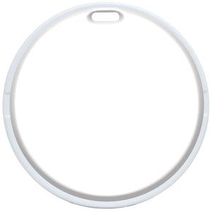 Round Golf Bag Tag - White