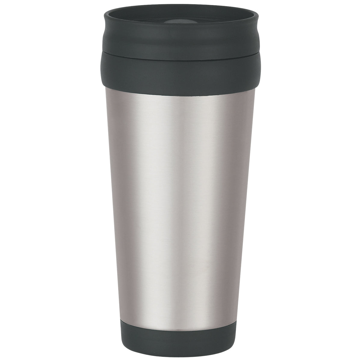 16 Oz. Stainless Steel Slide Action Travel Tumbler - Silver