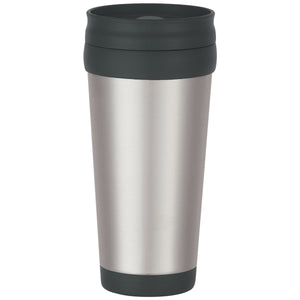 16 Oz. Stainless Steel Slide Action Travel Tumbler - Silver