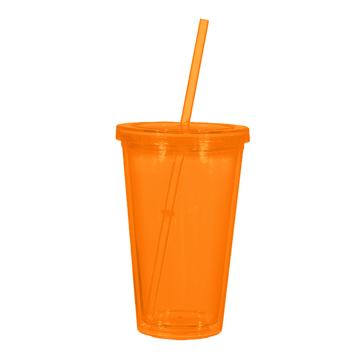 16 Oz. Newport Acrylic Tumbler - Translucent Orange