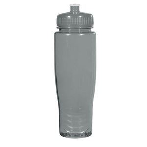 28 Oz. Poly-Clean™ Plastic Bottle - Translucent Charcoal