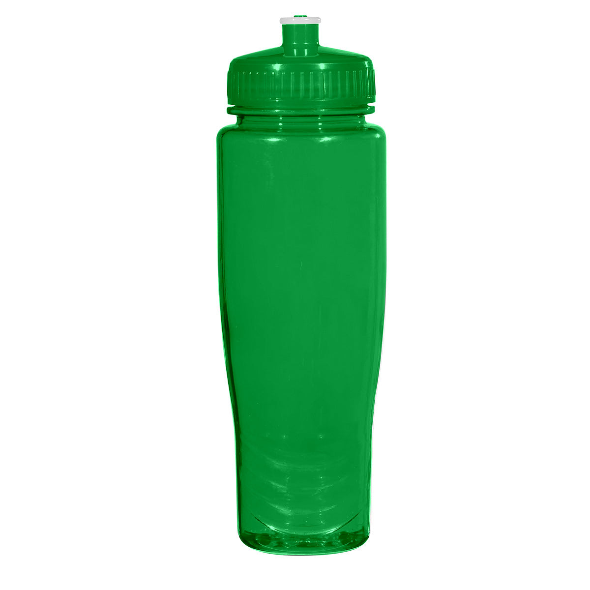 28 Oz. Poly-Clean™ Plastic Bottle - Translucent Green