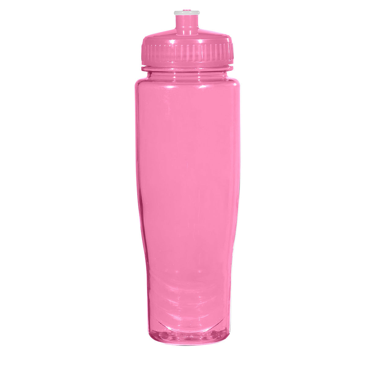 28 Oz. Poly-Clean™ Plastic Bottle - Translucent Pink