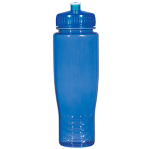 Poly-Clean™ 28 Oz. Plastic Bottle - Translucent Blue