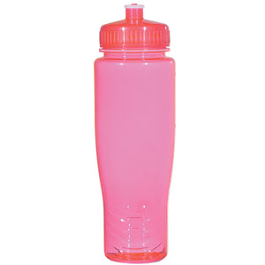 Poly-Clean™ 28 Oz. Plastic Bottle - Translucent Pink